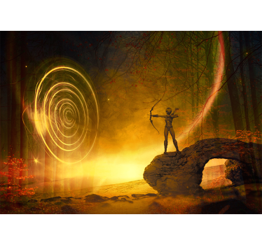 Mystical Fantasy Landscape fantasy mural - TenStickers
