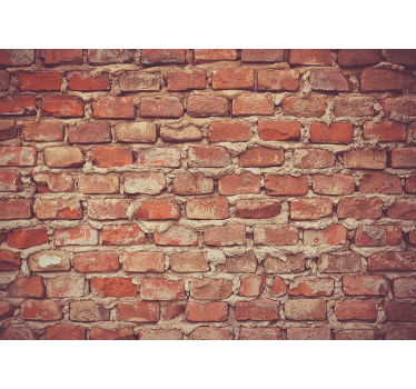 Raw style old design brick mural - TenStickers