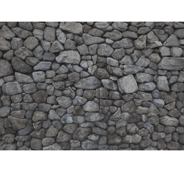Raw  big boulder design stone murals - TenStickers