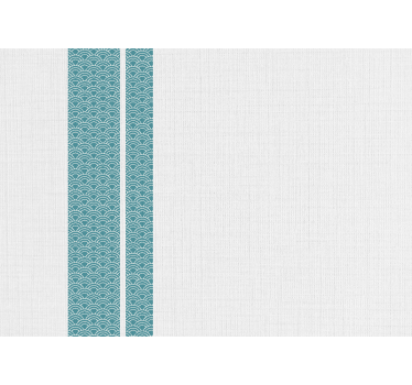 Wavy blue pattern texture wall mural - TenStickers