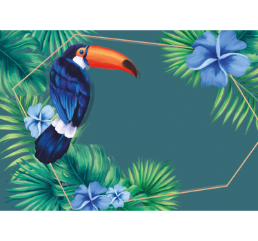 Animal wall mural tropical toucan bird - TenStickers