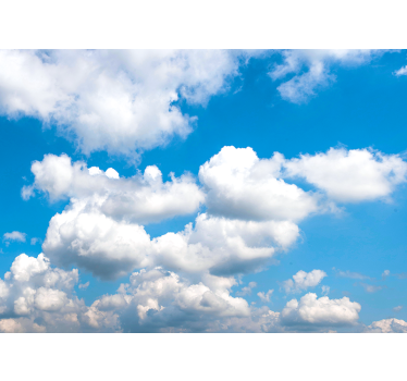 Beautiful blue sky with clouds night sky wall mural - TenStickers