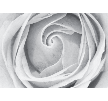 Flower mural elegant rose spiral - TenStickers