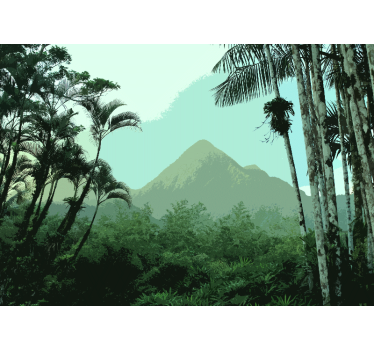 Oasis Jungle forest mural wallpaper - TenStickers