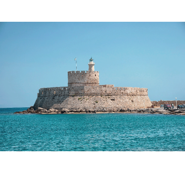 Colossus ocean rhodes under the sea wall mural - TenStickers