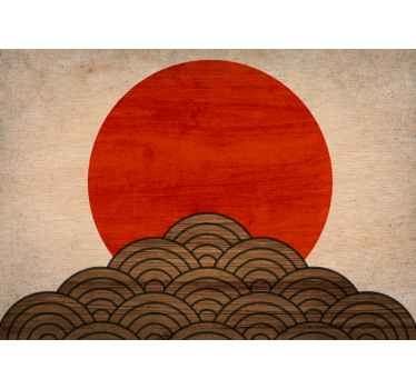 Rustic Sun Art Wood wood mural - TenStickers
