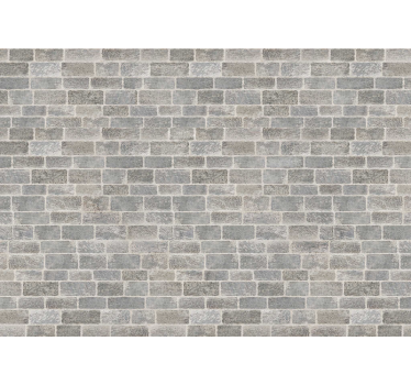 White brick rustic style brick mural - TenStickers