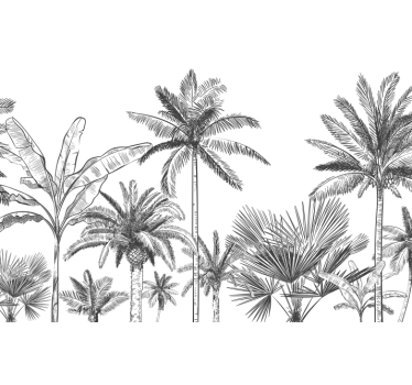 murale de la jungle panoramic mural - TenStickers