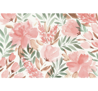 papier peint panoramique florale panoramic mural - TenStickers