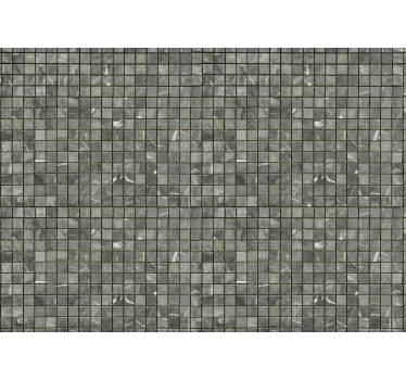 Black Tiles Bathroom Murals - TenStickers