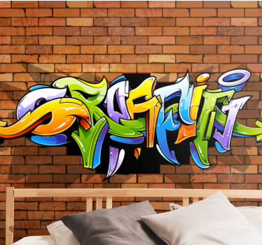 3D Graffiti Wall music wall mural - TenStickers