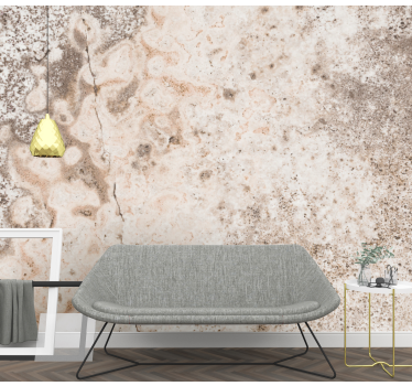 3D irregular brown and grey mural wallpaper - TenStickers