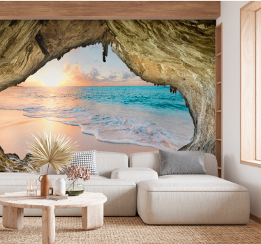 3D ocean view 3d mural wallpaper - TenStickers