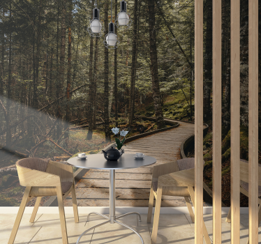 3D trail into forest wall mural - TenStickers