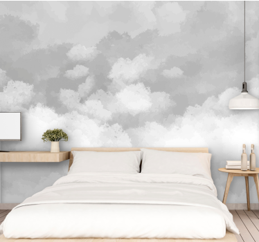 3d wall mural soft cloud texture - TenStickers