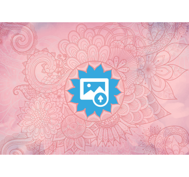 Pink mandala zen photo wallpaper - TenStickers