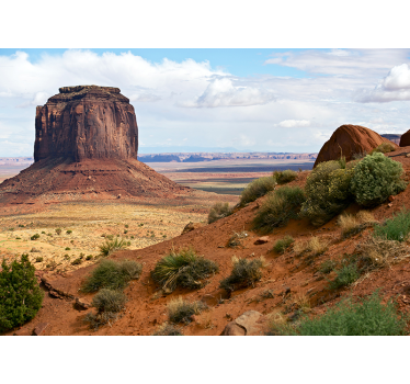 Desert Monolith Panorama landscape mural wallpaper - TenStickers