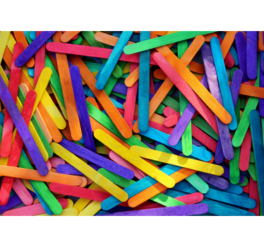 Rainbow Sticks Wall Murals for Bedrooms - TenStickers