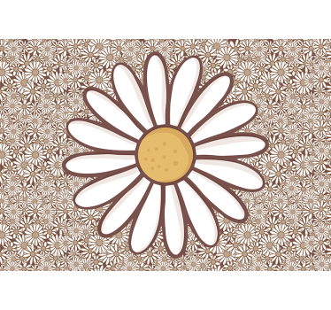 Daisy flower photo wall mural - TenStickers