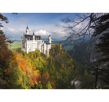 Neuschwanstein castle mural wallpaper - TenStickers