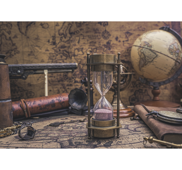 Vintage world map wall mural for bedrooms - TenStickers