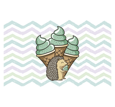 Dining room wall mural ice cream treat - TenStickers