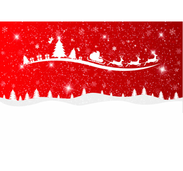 Christmas wave wall mural - TenStickers