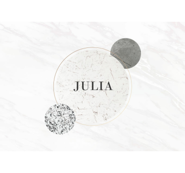 Marble with personalized text  murals - TenStickers