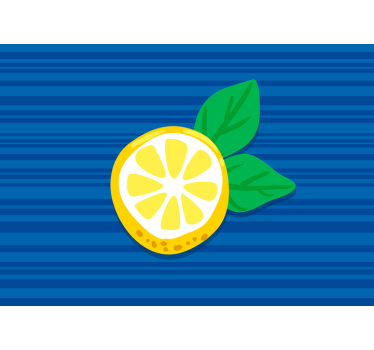 Hand draw lemons kitchen murals - TenStickers
