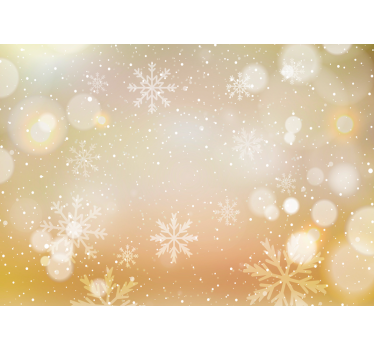 Snowflakes and Sparkles christmas mural - TenStickers