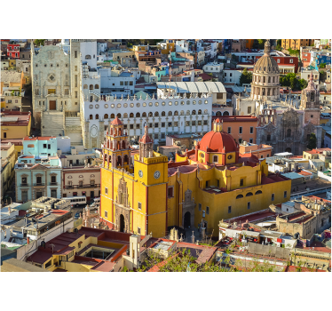 Mexican landscape vintage mural - TenStickers