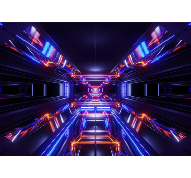 Wall mural 3D tunnel galaxy 3d mural wallpaper - TenStickers