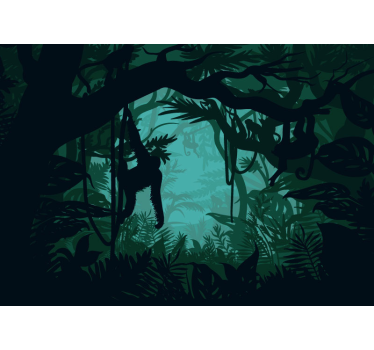 Jungle with animals Children Wall Murals - TenStickers