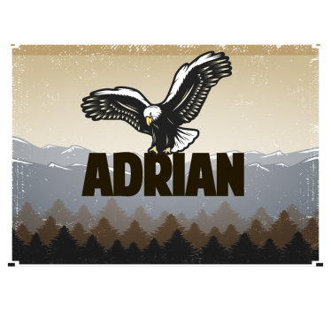Eagle in Flight animal wall mural - TenStickers