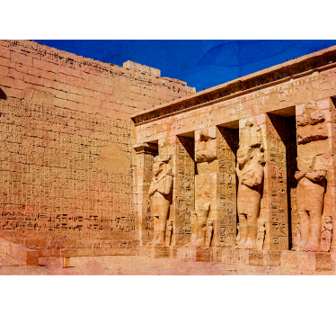 Karnak Temple 3d mural wallpaper - TenStickers