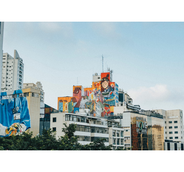São Paulo's Urban Art mural wallpaper - TenStickers