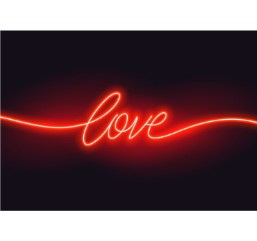 Neon Love painting murals - TenStickers