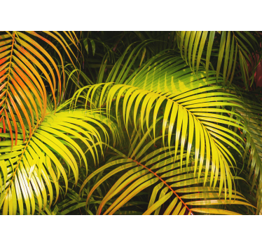 Colorful and tropical leaves  nature murals - TenStickers