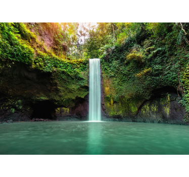 Beautiful jungle waterfall nature murals - TenStickers