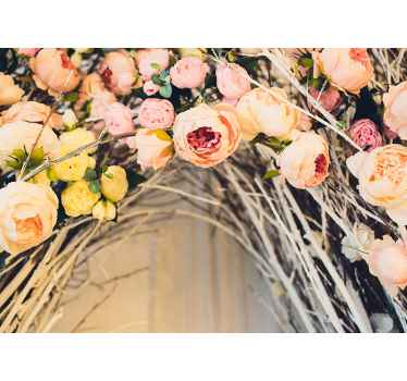 Floral Blossom Arrangement flower mural - TenStickers