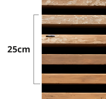 Horizontal slats wood effect wallpaper mural - TenStickers