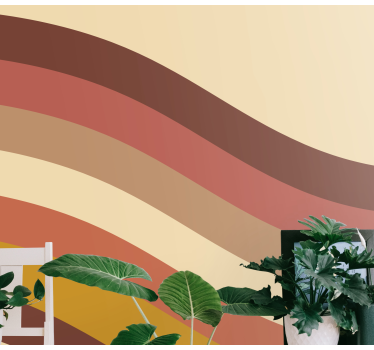 70's stripes vintage mural - TenStickers