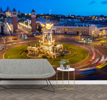 Barcelona Plaza de España Lounge Photo Wallpaper - TenStickers