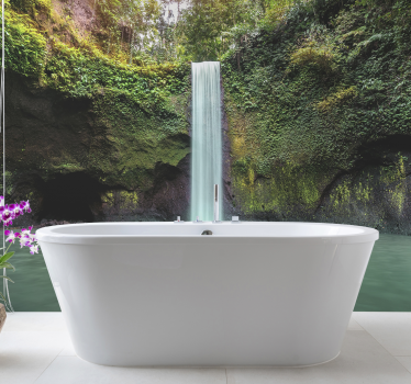 Beautiful jungle waterfall nature murals - TenStickers