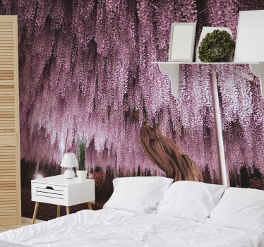 Big pink tree tree wall mural - TenStickers