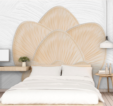 "Boho" natural flower mural wallpaper - TenStickers