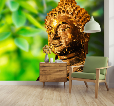 Buddha Face Wall Mural - TenStickers
