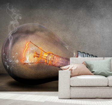 Burned lamp Wall Murals for Bedrooms - TenStickers
