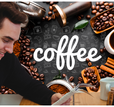 Coffee Inspiration mural quote - TenStickers