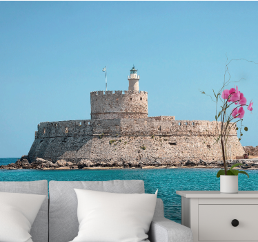 Colossus ocean rhodes under the sea wall mural - TenStickers